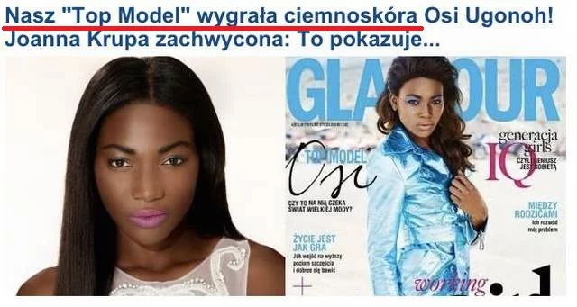 Informacja o wygranej Osi. Tytuł wiadomości wzbudził zniesmaczenie, szybko został także z głównej strony portalu usunięty