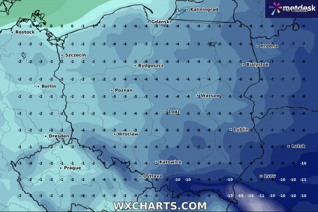 Duże zmiany pogody. Temperatura zmieni się o 30 stopni.