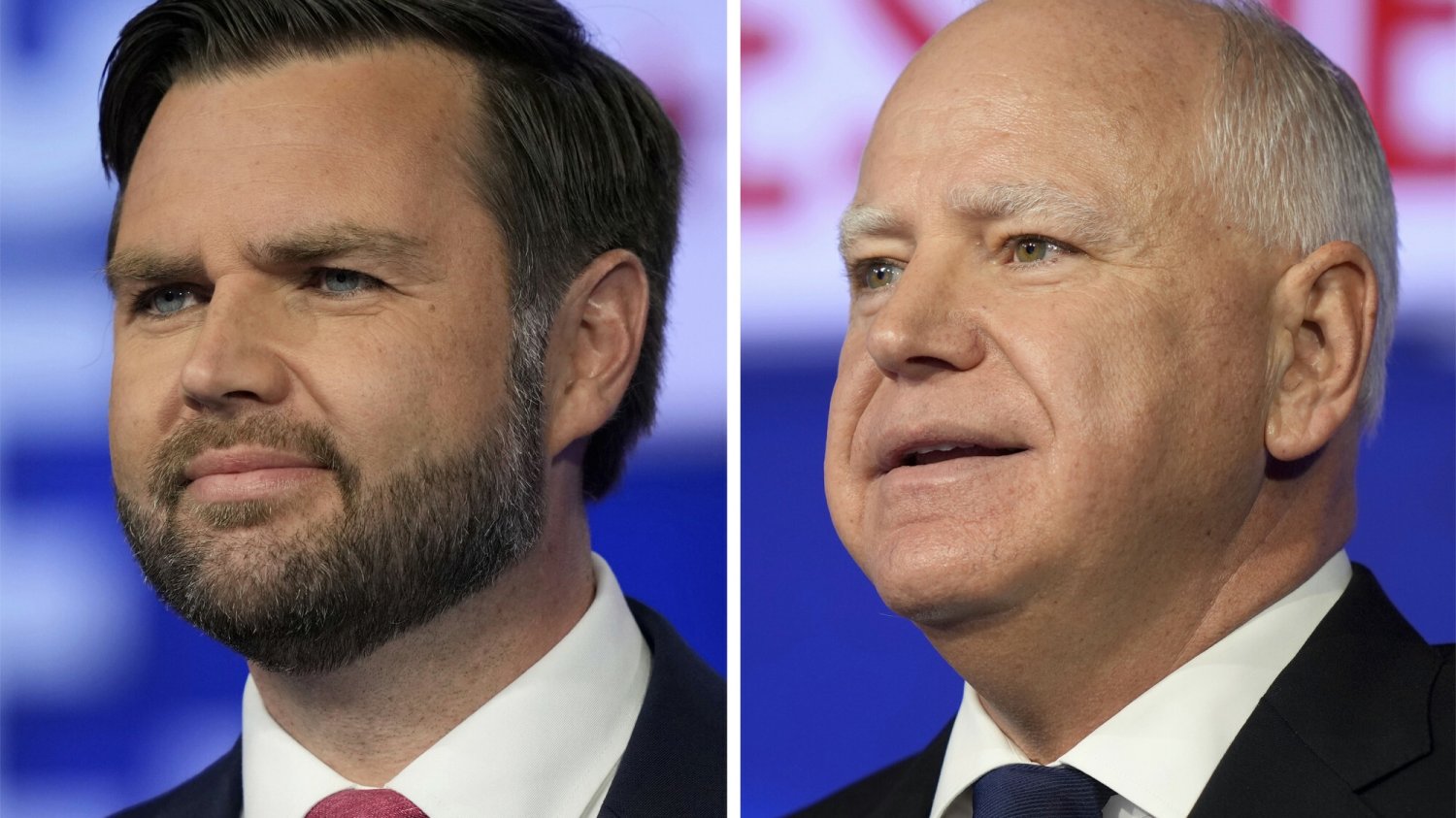 J.D. Vance i Tim Walz