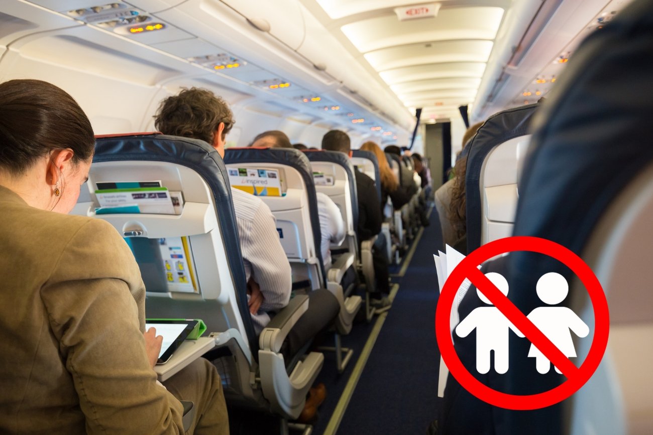 Nie każdy lubi podróżować samolotem z małymi dziećmi za sąsiadów