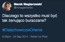 Tak przejście Ostachowicza do Orlenu podsumował ówczesny dziennikarz tygodnika "DoRzeczy" Marek Magierowski.