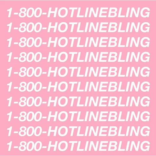 Cover płyty Drake'a "Hotline Bling"