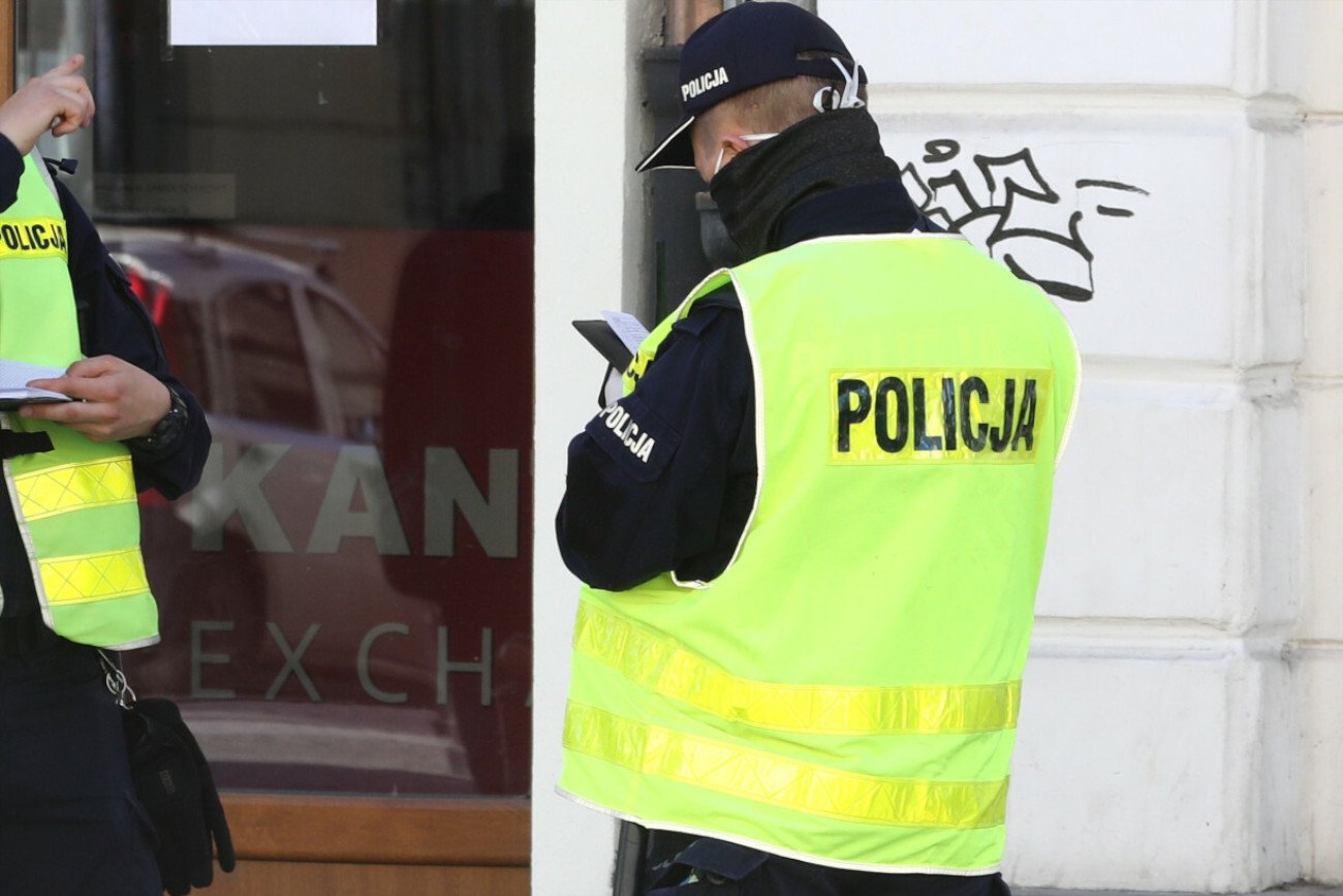 policjanci w Warszawie