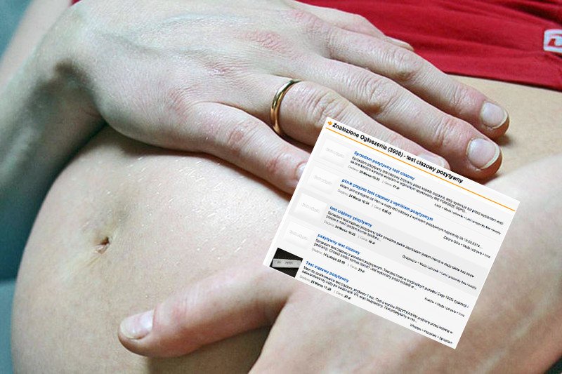 Ciężarne kobiety wystawiają na sprzedaż próbki moczu
