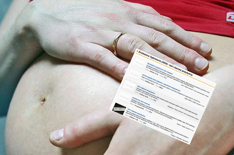 Ciężarne kobiety wystawiają na sprzedaż próbki moczu
