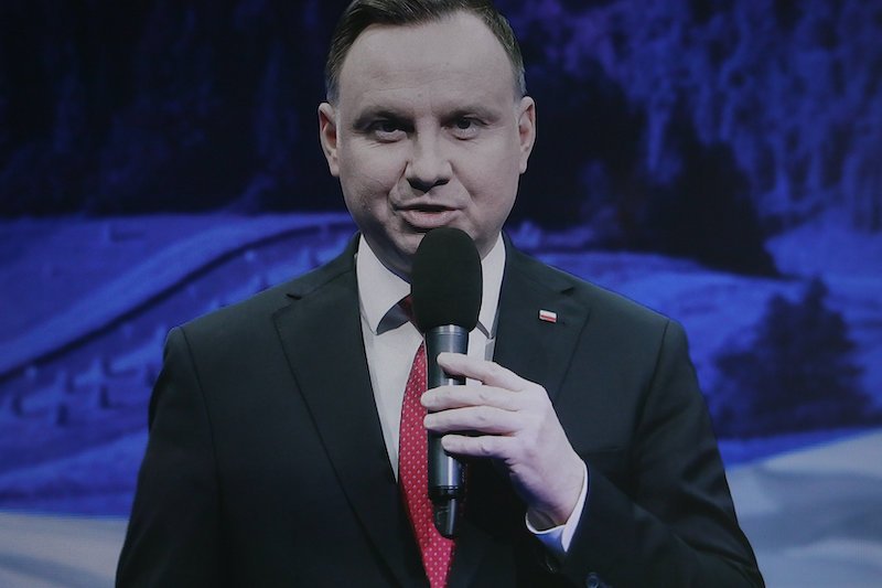 Andrzej Duda podczas konwencji wyborczej. – Próbuje się nam wmówić, że to ludzie, a to jest po prostu ideologia – powiedział 13 czerwca ubiegający się o reelekcję prezydent o ludziach LGBT.