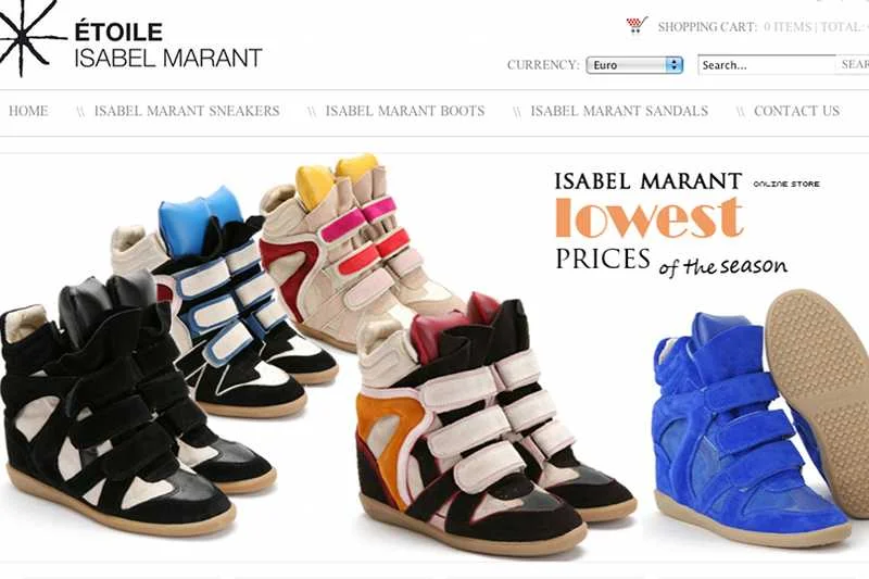 Trampki na platformach od Isabel Marant są hitem tego sezonu