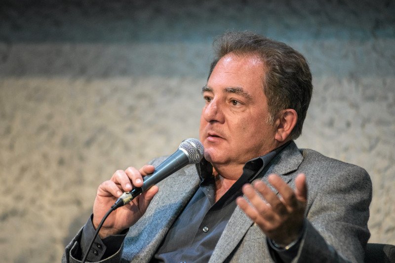 Robert Makłowicz podczas konferencji prasowej "Europa na widelcu"