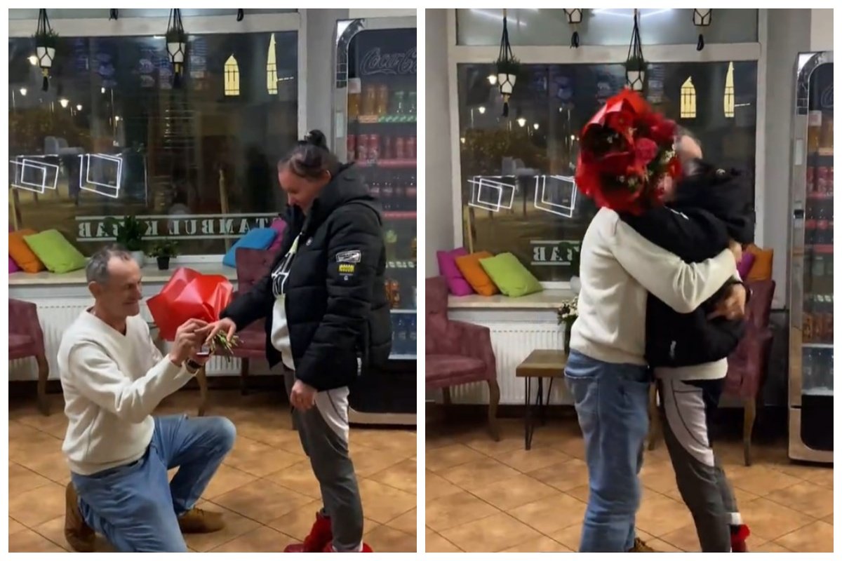 Zaręczyny w kebabie w Kielcach. Filmik stał się hitem TikToka