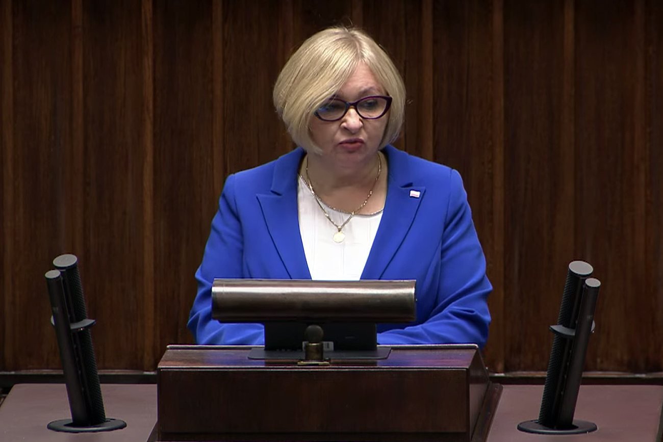 Posłanka PiS Barbara Bartuś w Sejmie