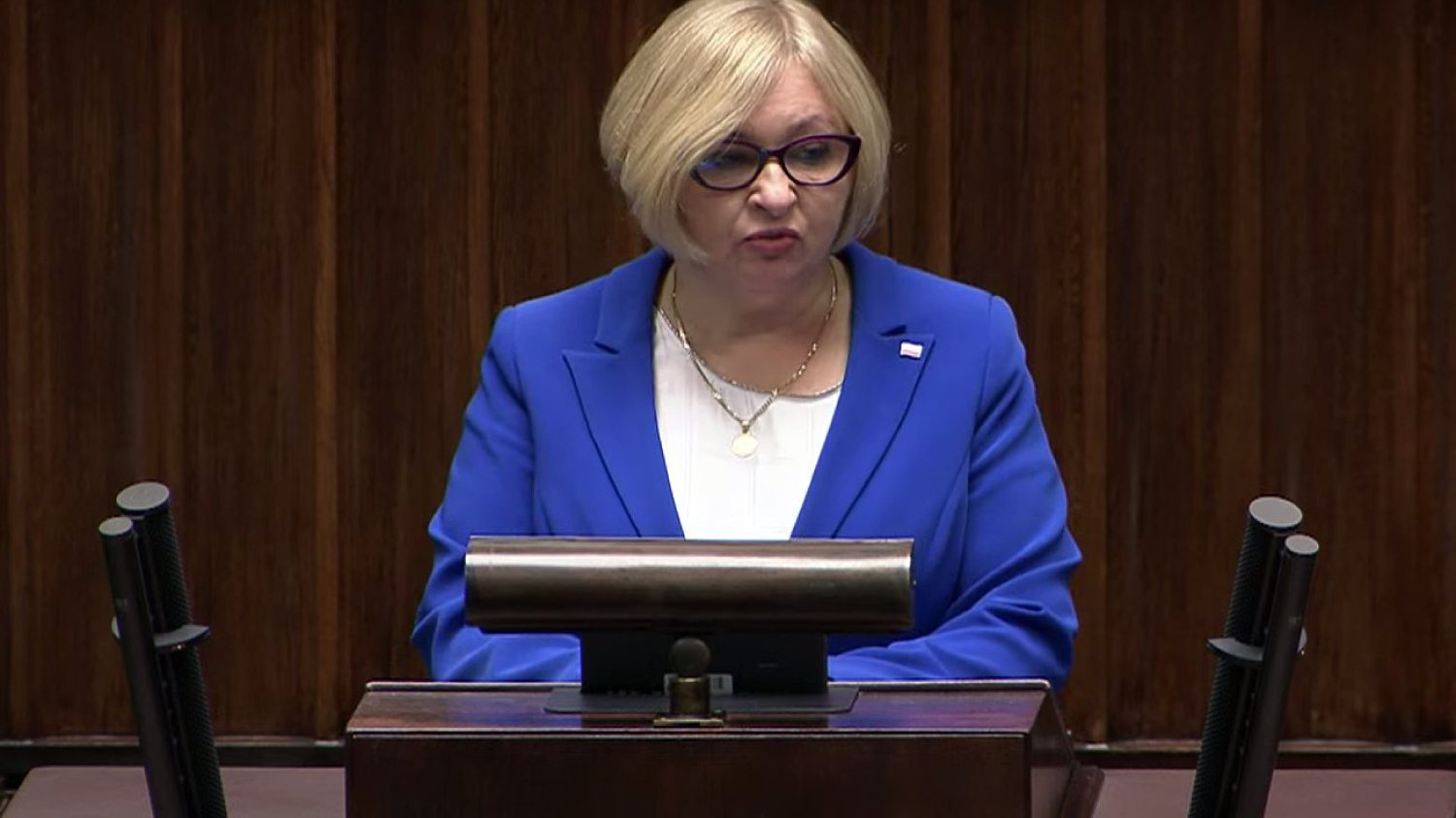 Posłanka PiS Barbara Bartuś w Sejmie