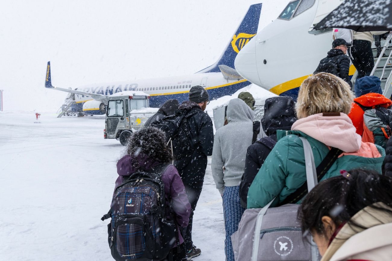 Zima sparaliżowała lotniska w Wielkiej Brytanii