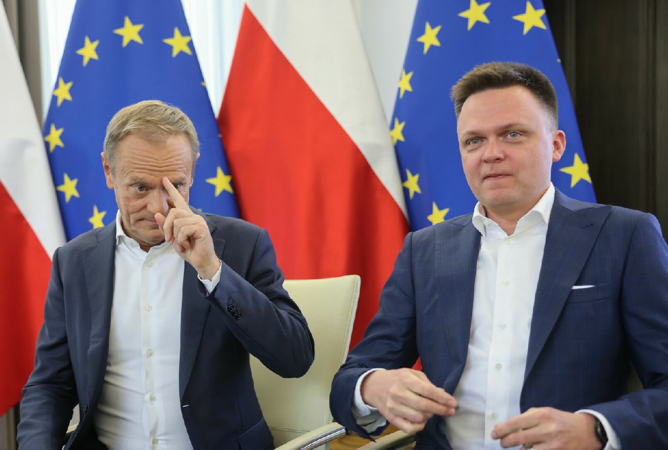 Donald Tusk spotkał się z Szymonem Hołownią. Oto, o czym rozmawiali.