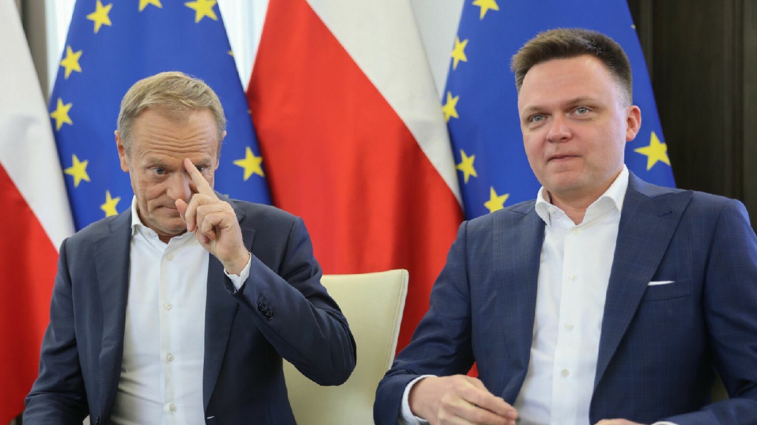 Donald Tusk spotkał się z Szymonem Hołownią. Oto, o czym rozmawiali.