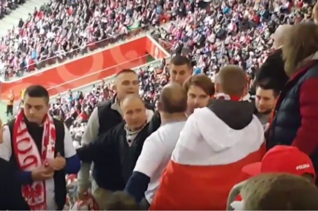 Dla tej grupki widowisko piłkarskie nie było najważniejsze.