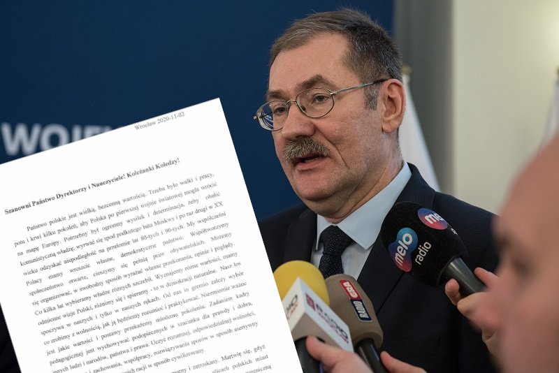 Dolnośląski Kurator Oświaty sugeruje, że nauczyciele nie powinni protestować nawet w prywatnym czasie.