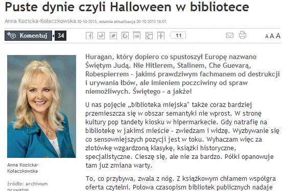 Anna Kozicka-Kołaczkowska, publicystka "Rzeczpospolitej", stała się pośmiewiskiem sieci i środowiska dziennikarzy przez tekst o Czterech Skoczniach