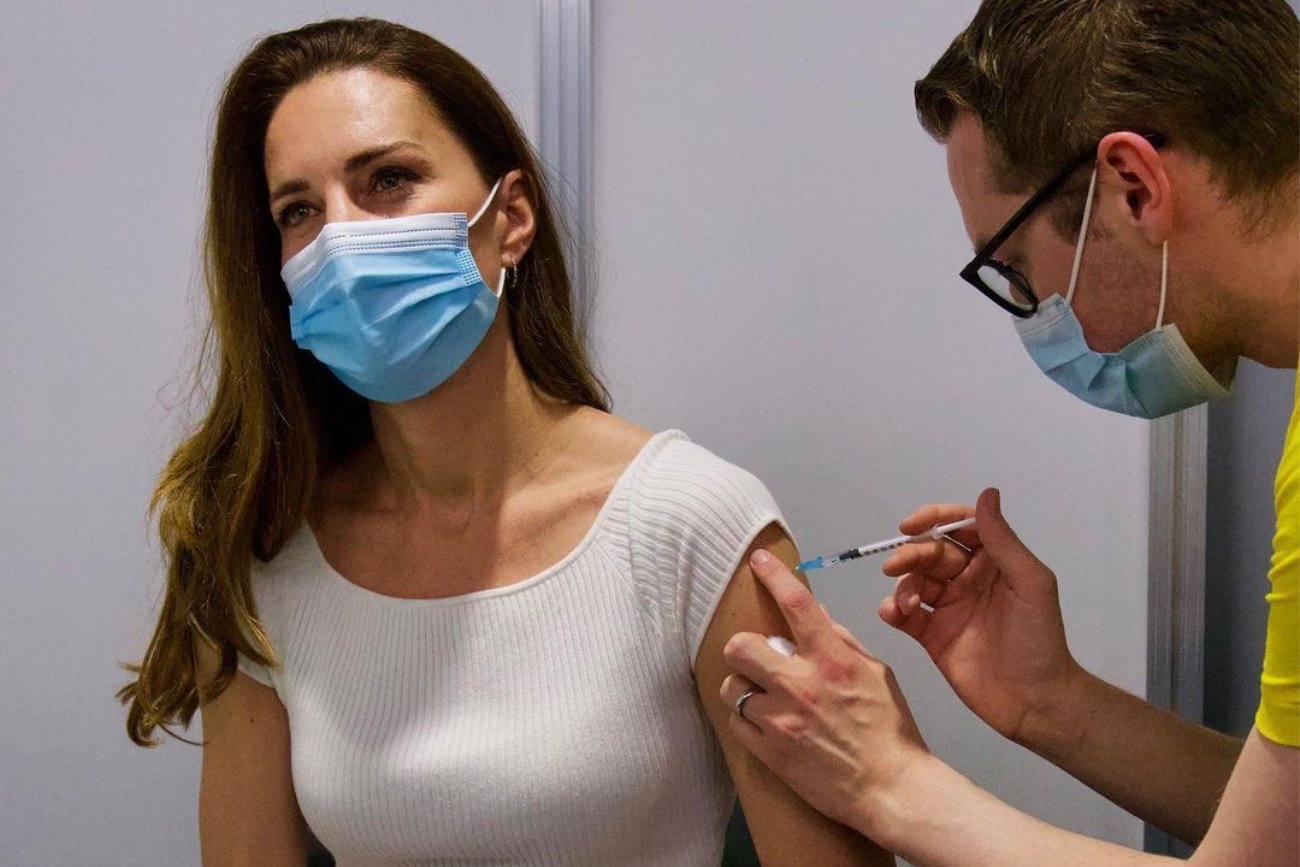 Księżna Kate Middleton otrzymała pierwszą dawkę szczepionki na COVID-19