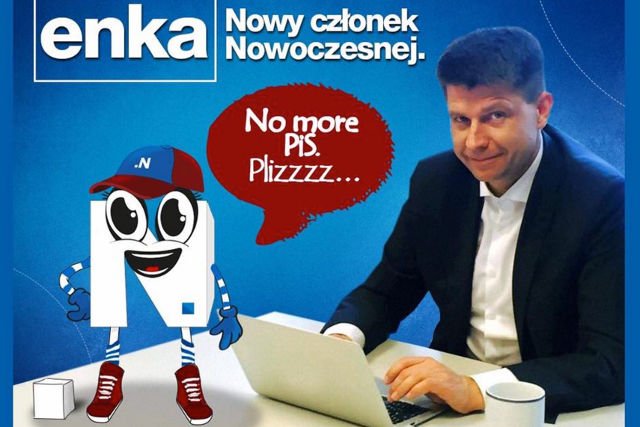 Ryszard Petru przedstawił dziś maskotkę Nowoczesnej