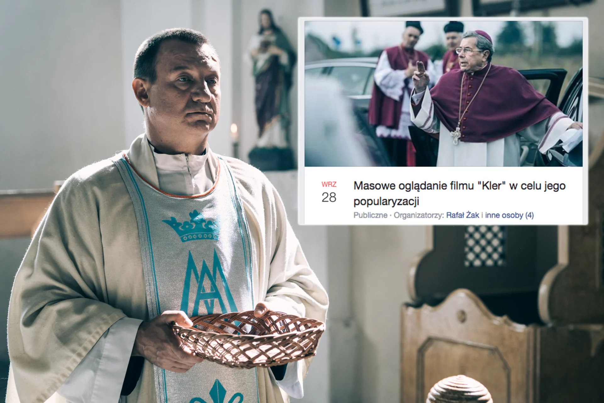 Wydarzenie zachęcające do pójścia do kina na film "Kler" to hit Facebooka