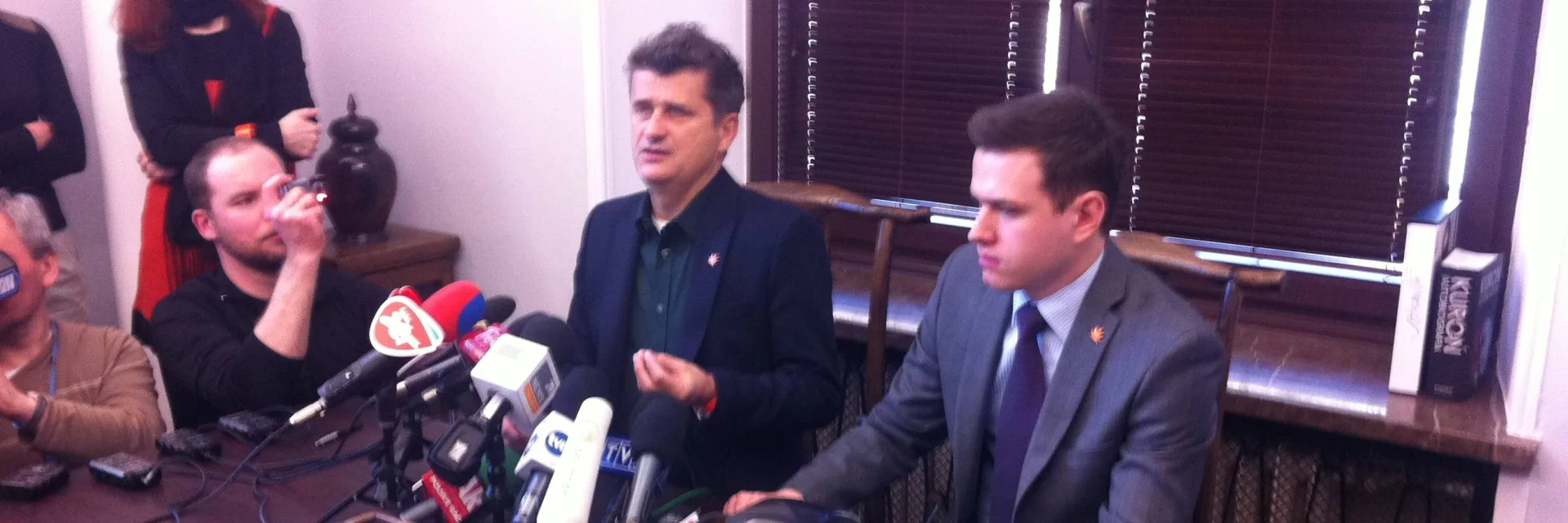 Konferencja prasowa Janusza Palikota dotycząca marihuany