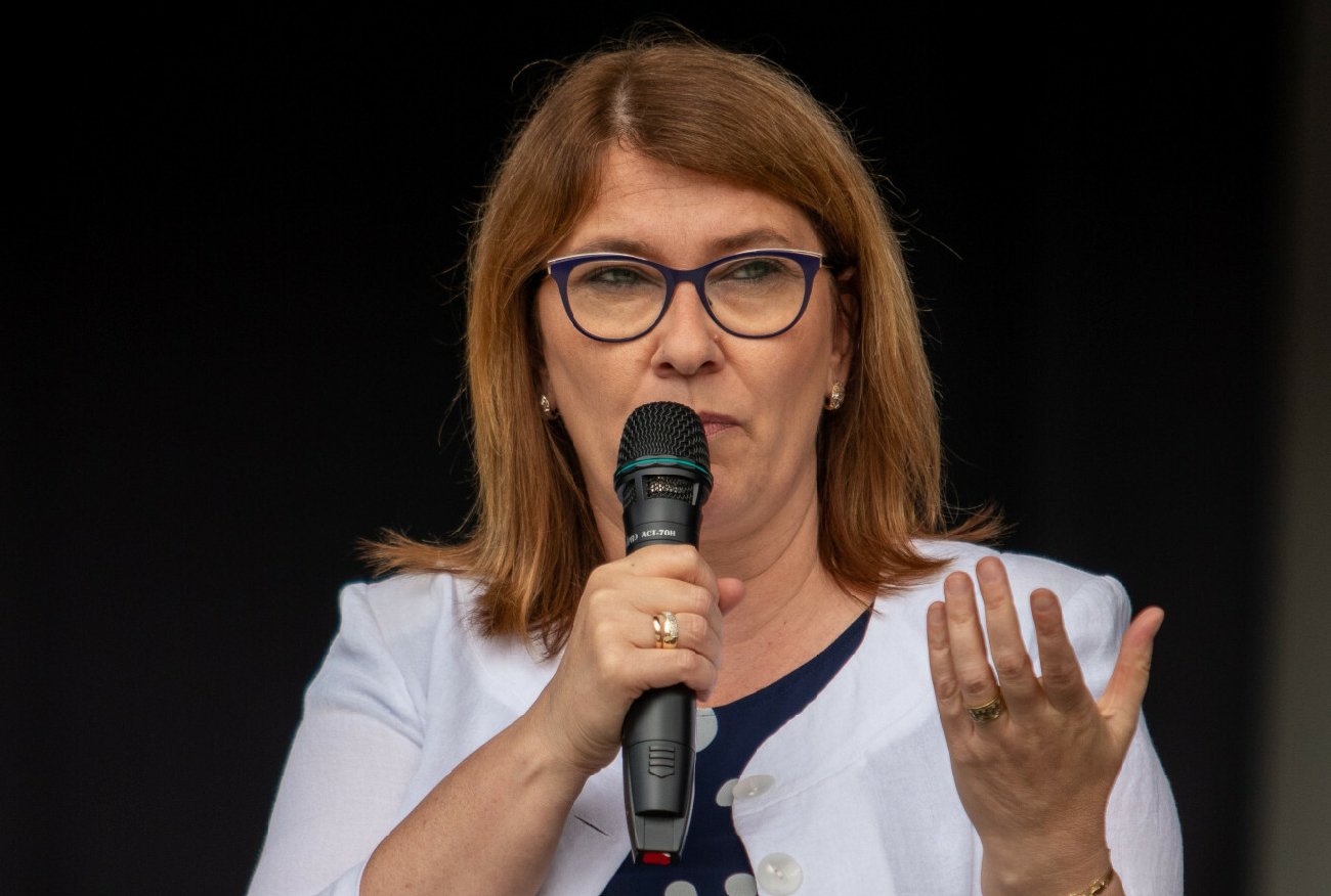 Beata Mazurek o wpadce Donalda Tuska w TVN24: Może chce kandydować do Bundestagu?