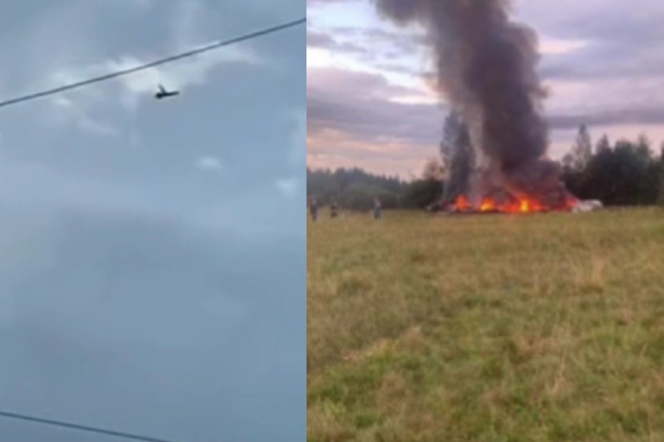 Pojawiło się nagranie rzekomej katastrofy, w której zginął Jewgienij Prigożyn