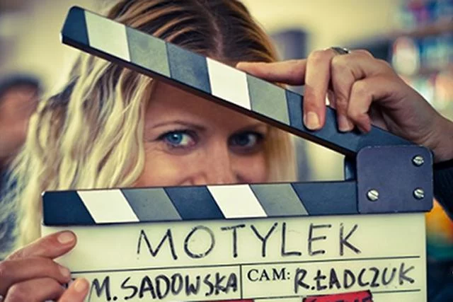 Maria Sadowska na planie "Dnia Kobiet"