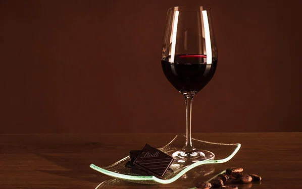 Wino i czekolada
