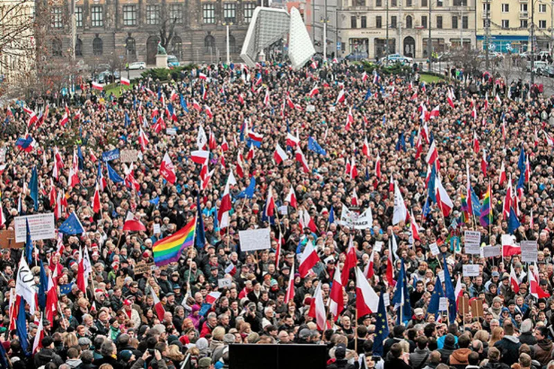 KOD - demonstracja w Poznaniu.