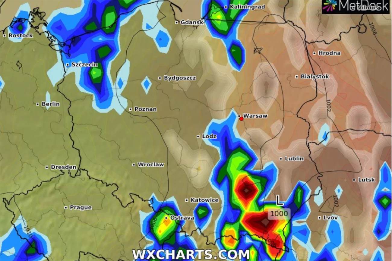 Gdzie jest burza? Alert RCB przed burzami i wichurami dla połowy Polski