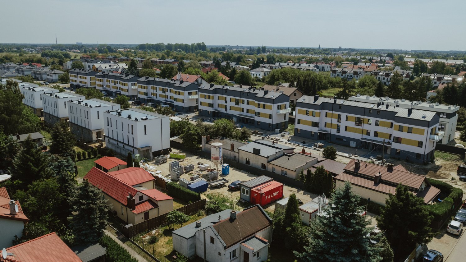 Dzielnica Wawer w Warszawie z góry
