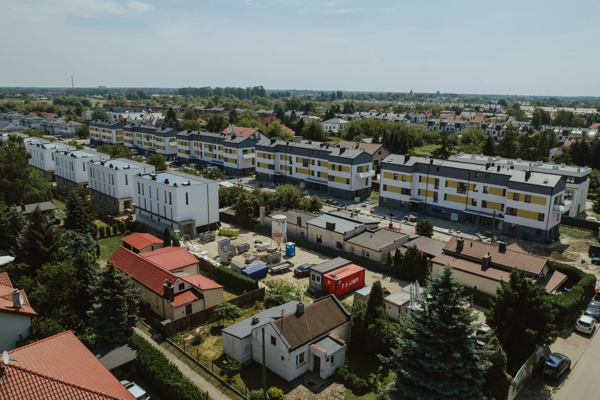 Dzielnica Wawer w Warszawie z góry