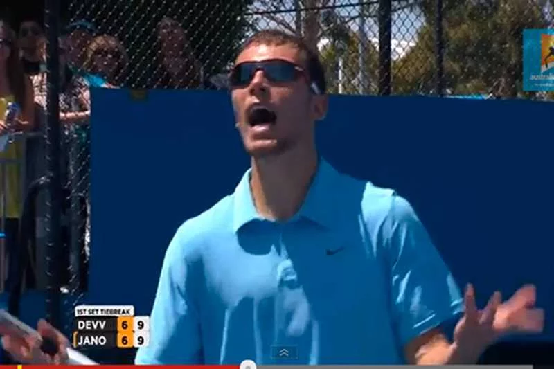 Atak Jerzego Janowicza na Australian Open.