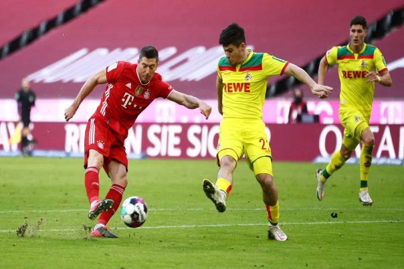 Robert Lewandowski dwa razy w sobotę trafił do siatki FC Koeln