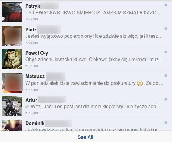 Screen z facebookowej skrzynki Kapeli