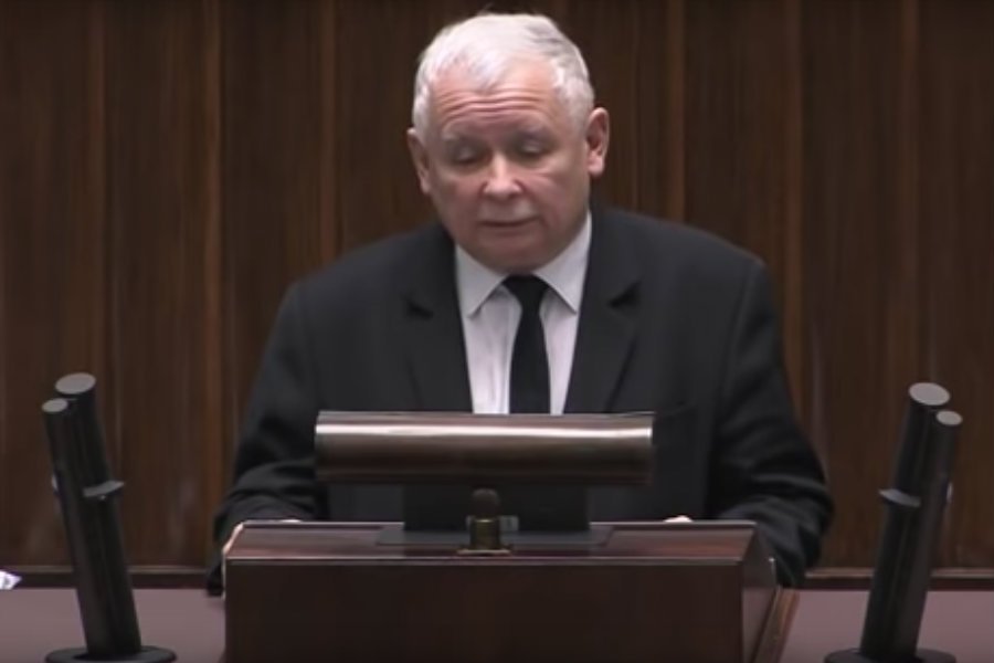 Jarosław Kaczyński w poruszającym przemówieniu wspominał Jolantę Szczypińską.