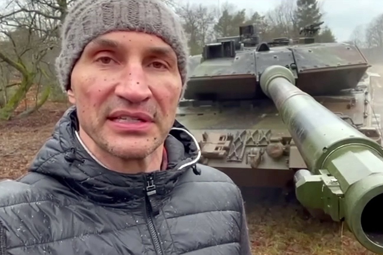 Władimir Kliczko w Niemczech.