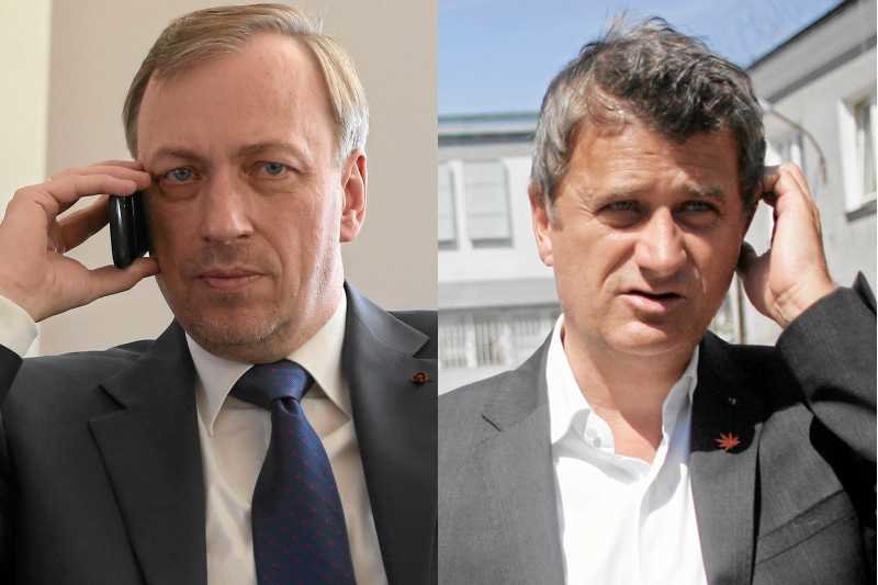 Bogdan Zdrojewski i Janusz Palikot