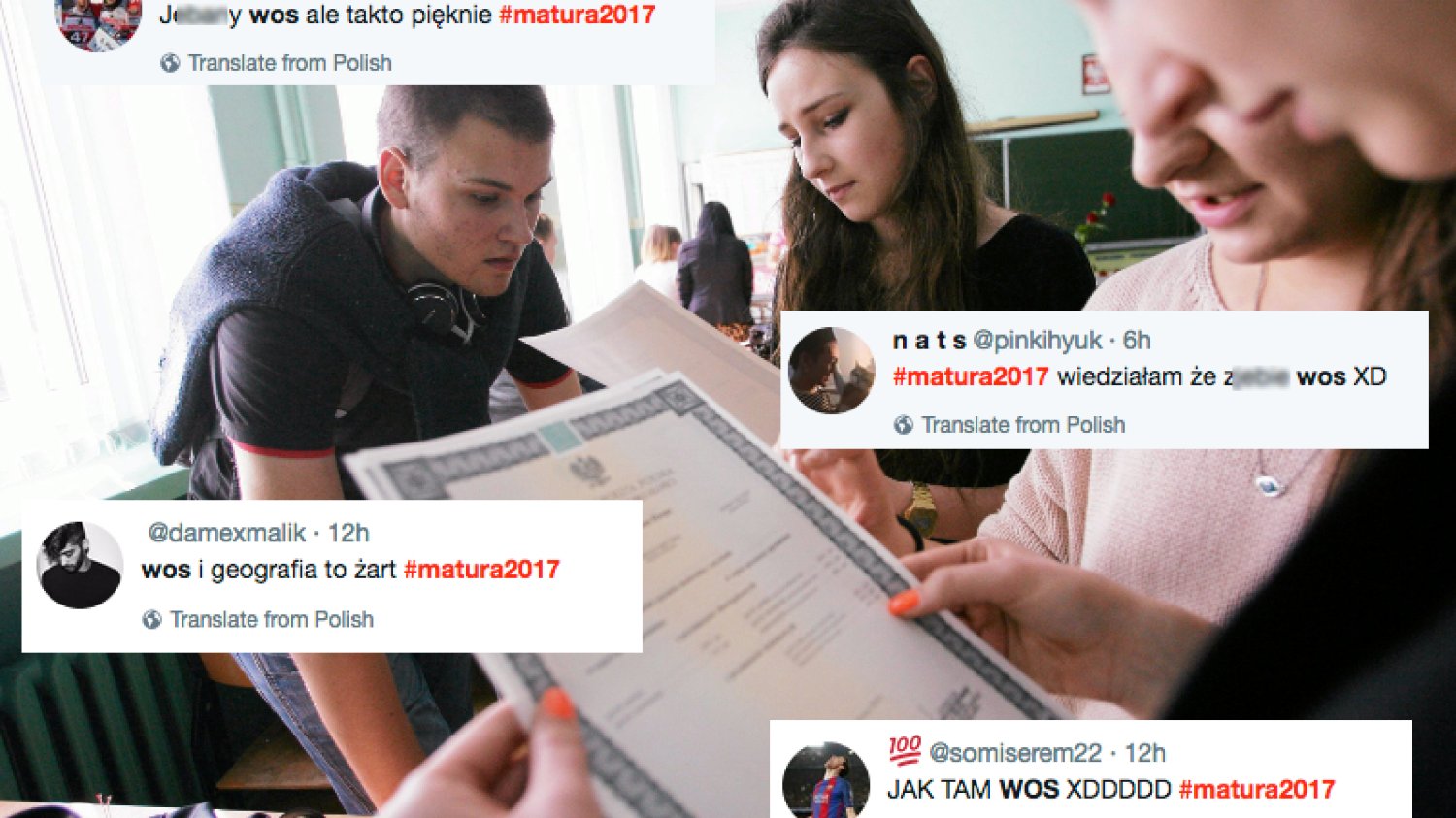 Maturzyści przychodzą na egzamin z WOS-u z marszu i potem są wyniki. Choć ogólnie tegoroczna matura nie poszła źle.