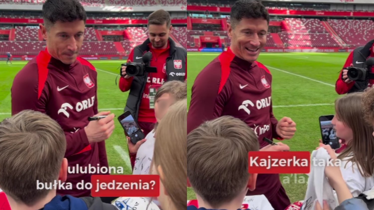 To wideo z Lewandowskim rozśmieszyło internautów.