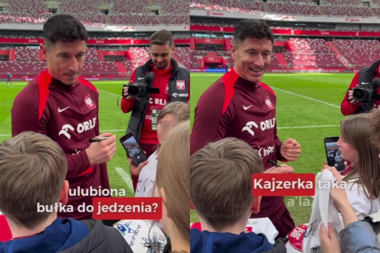To wideo z Lewandowskim rozśmieszyło internautów.
