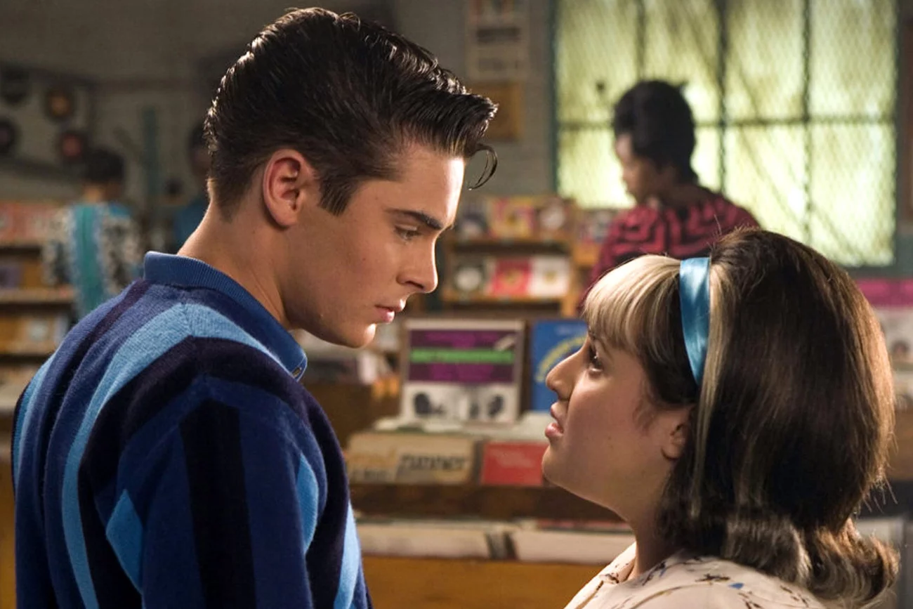 Zac Efron i Nikki Blonsky w filmie "Lakier do włosów".