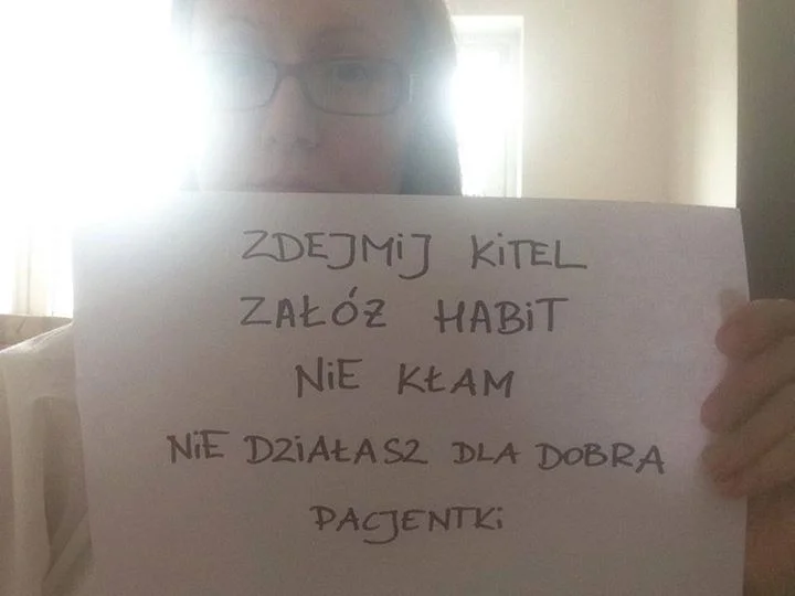 Zdejmij kitel. Załóż habit. Nie kłam, nie działasz dla dobra pacjentki