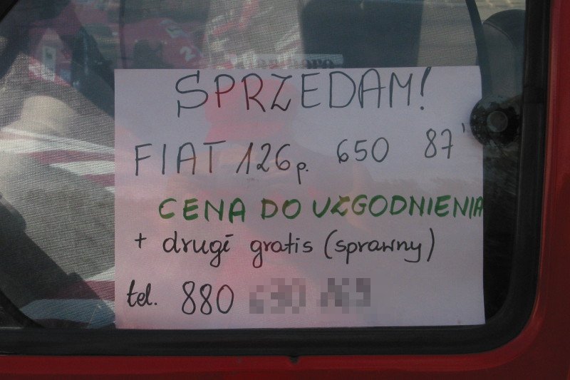 Takie ogłoszenia w Myszkowie słono kosztują.