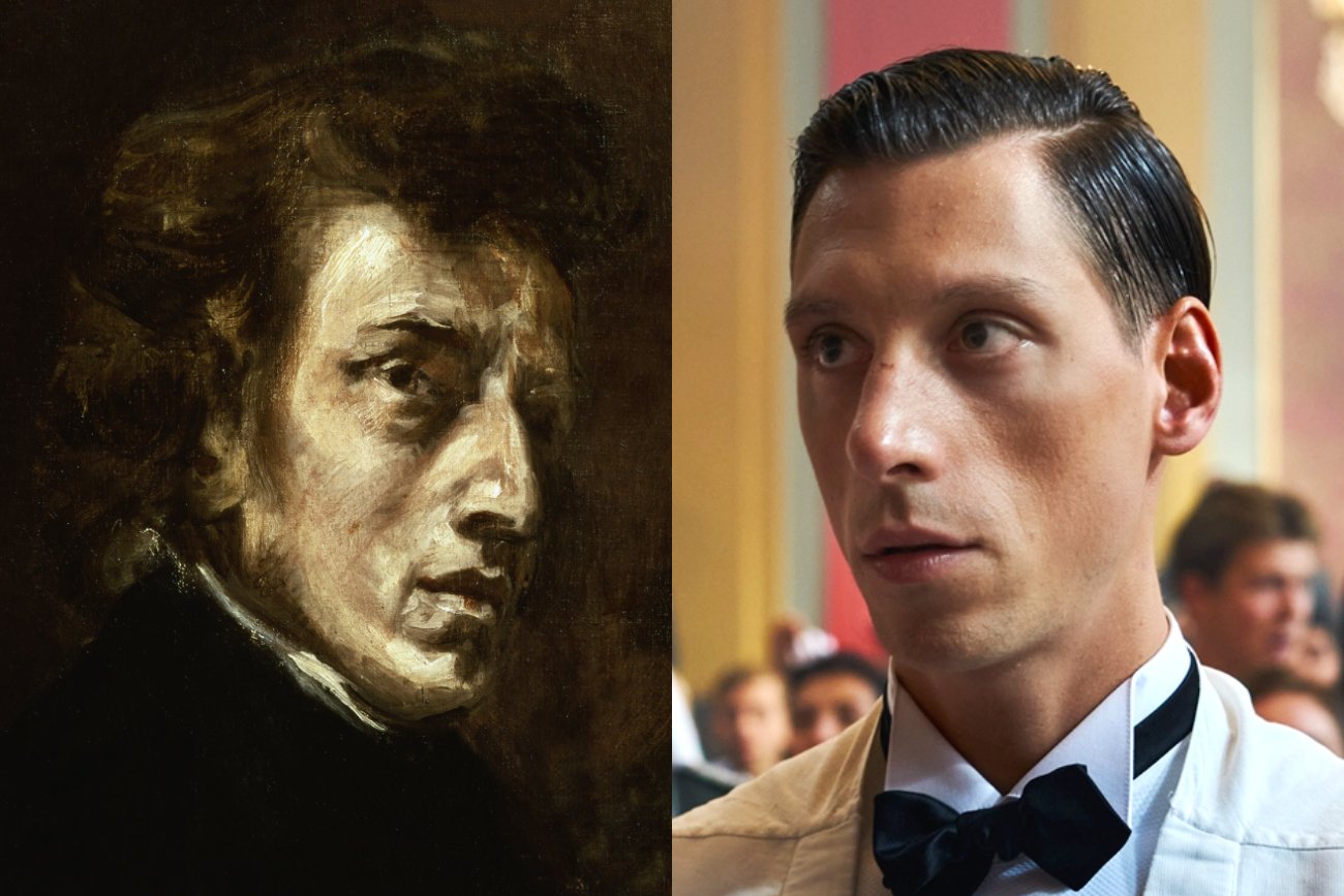 Eryk Kulm Jr. na pierwszym zdjęciu z filmu "Chopin, Chopin!". Gwiazdor "Filipa" zagra Fryderyka Chopina.