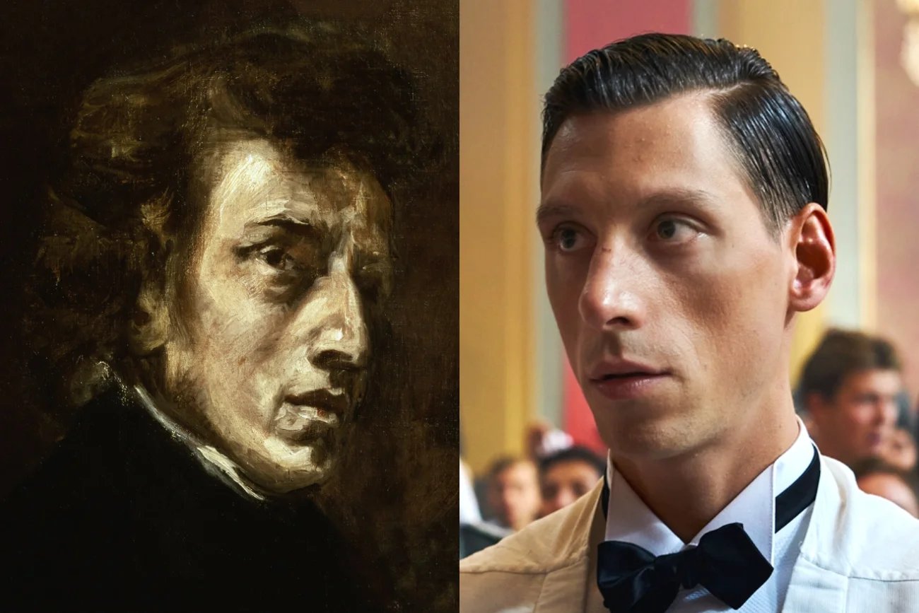 Eryk Kulm Jr. na pierwszym zdjęciu z filmu "Chopin, Chopin!". Gwiazdor "Filipa" zagra Fryderyka Chopina. Eryk Kulm Jr. na pierwszym zdjęciu z filmu "Chopin, Chopin!". Gwiazdor "Filipa" zagra Fryderyka Chopina.