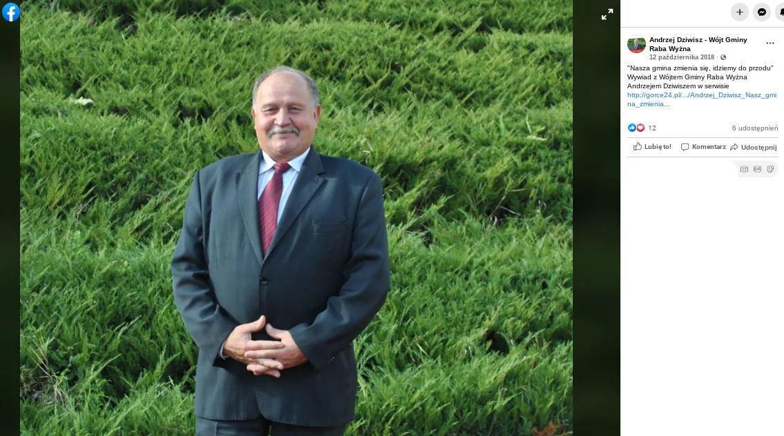 Kim jest Stanisław Dziwisz? Na zdjęciu jego bratanek Andrzej Dziwisz, który pełni funkcję wójta Raby Wyżnej, z której pochodzi duchowny.