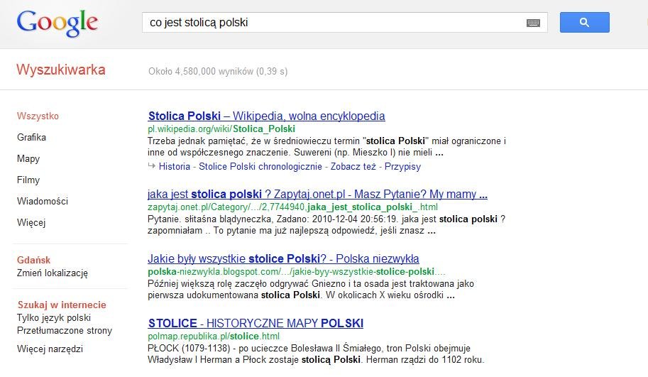 Wyniki wyszukiwania "Co jest stolicą Polski"