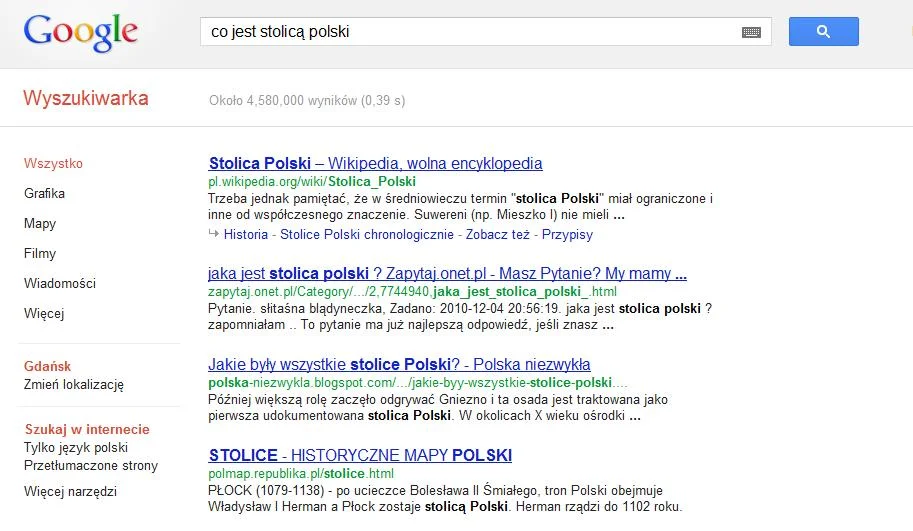 Wyniki wyszukiwania "Co jest stolicą Polski"